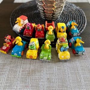 12 antique Sesame Street cars